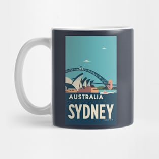 A Vintage Travel Art of Sydney - Australia Mug